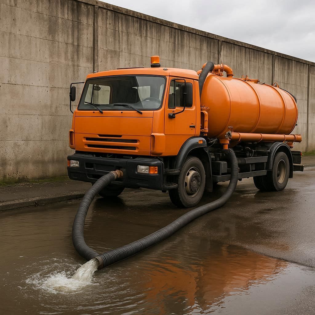 Откачка воды в Зарайске