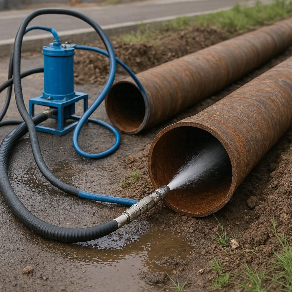 Гидродинамическая прочистка водопроводных труб в Макееве, Зарайский городской округ